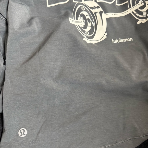 NEW Rare Lululemon “Barbell Baddie” Jersey Training Long Sleeve Graphic Sz 10 - Picture 2 of 4